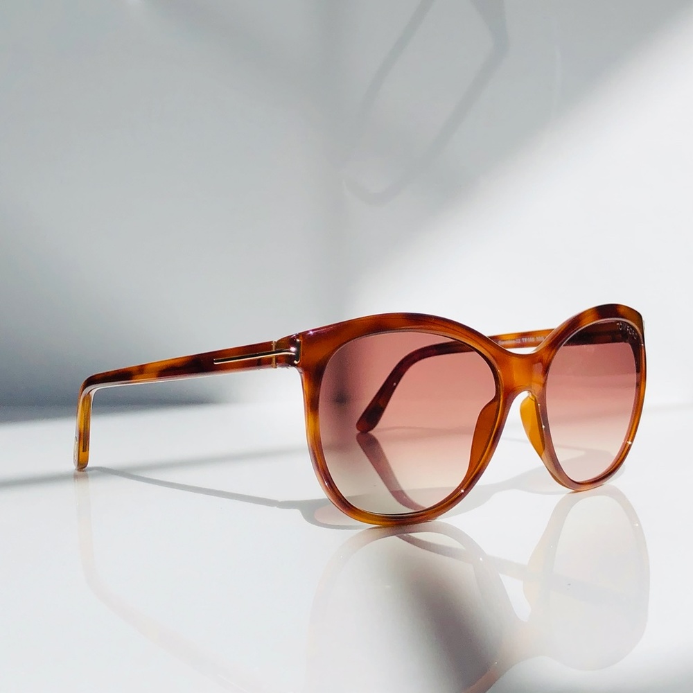 New TOM FORD Geraldine Rounded Sunglasses - Picture 6 of 16